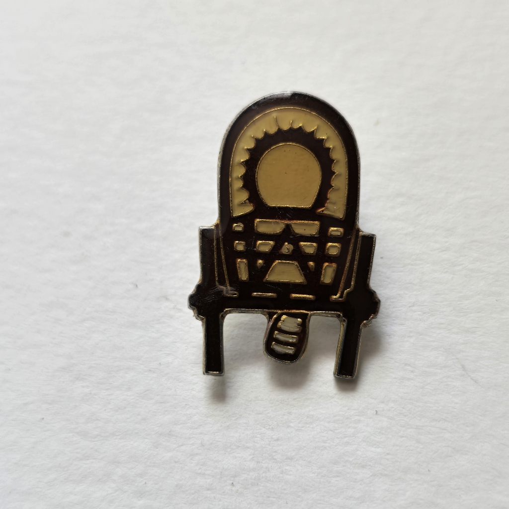 Vintage Stagecoach Brown And Gold Pin
